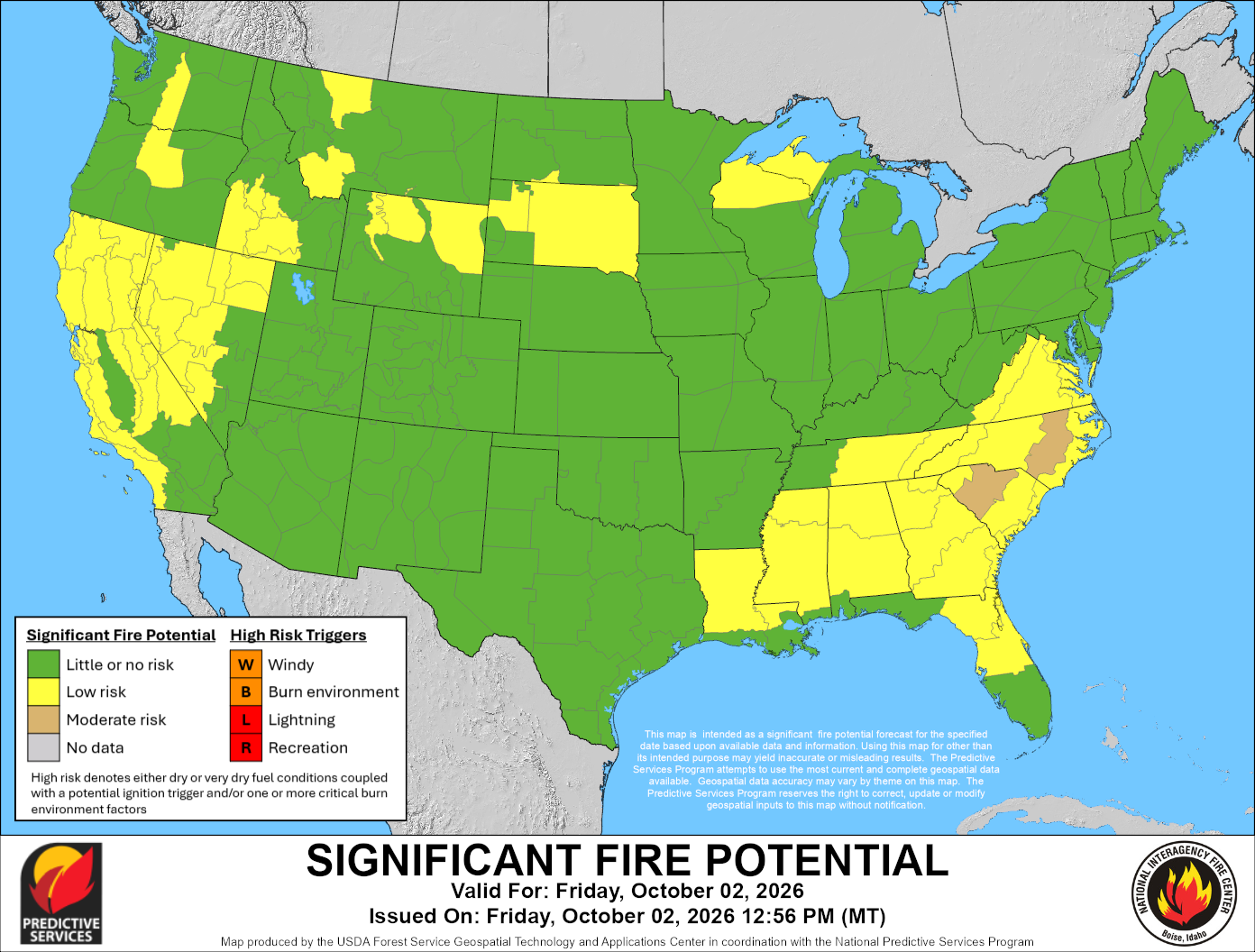 Significant Fire Potential - Day 1