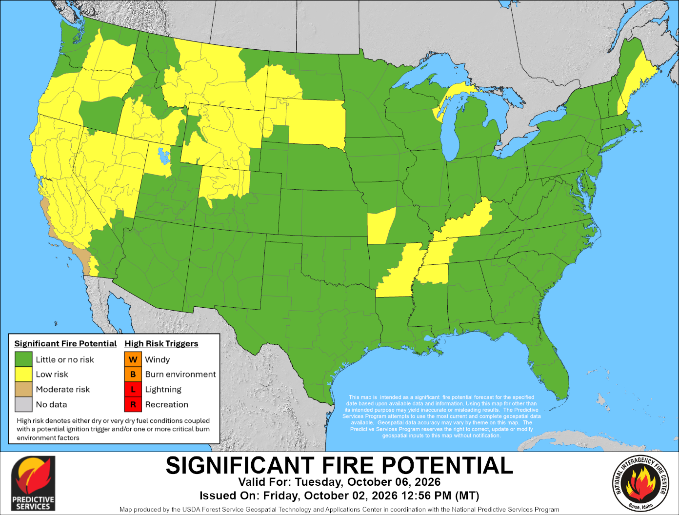 Significant Fire Potential - Day 5