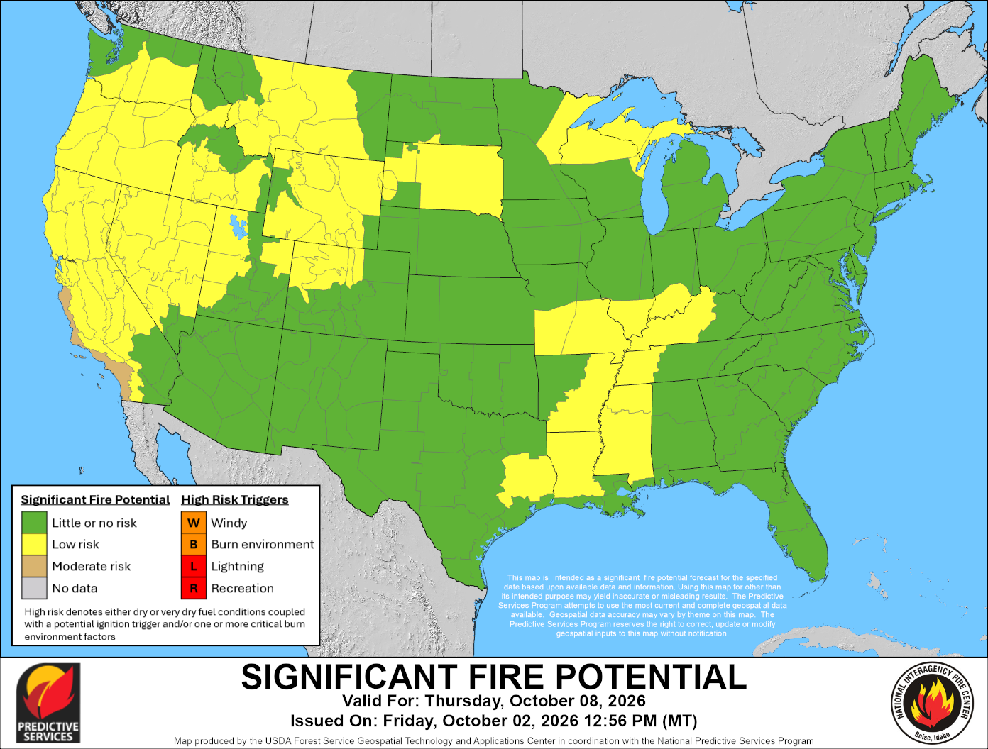 Significant Fire Potential - Day 7